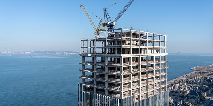 a building under construction