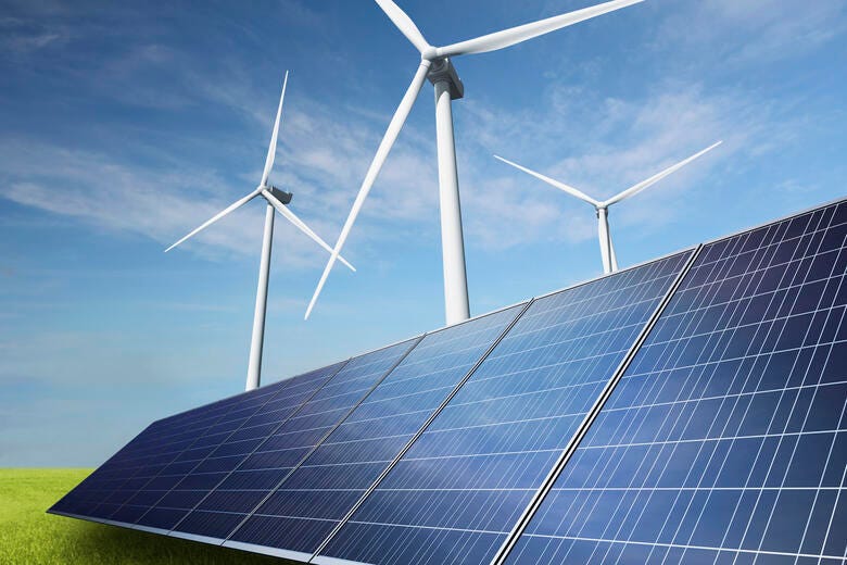 a solar panel on a field