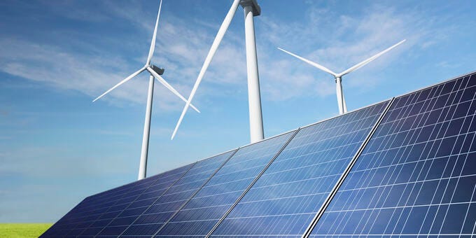 a solar panel on a field