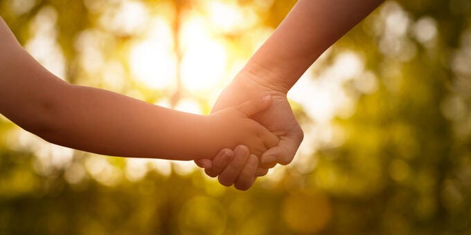 a close-up of a baby's hands