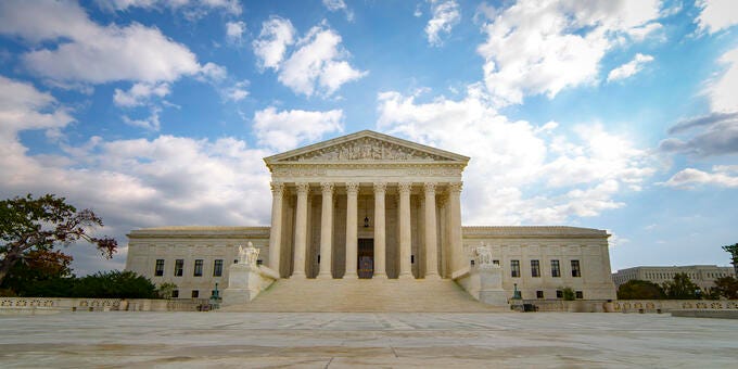 a large white building with columns